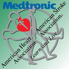 Medtronic and AHA logos