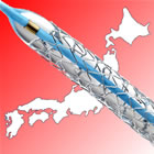 Integrity stent over map of Japan