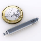 Nanostim leadless pacemaker, compared to a Euro