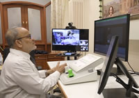 Dr. Patel during a telerobotic procedure