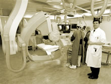 Dr. Pijls in the cath lab at Catharina Hospital