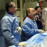 Drs. John Coppola and Shigeru Saito, during a training course