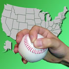 Baseball and U.S. map