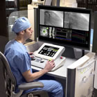 Interventional cardiologist at CorPath GRX console