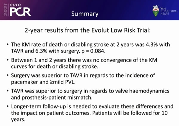 Summary of Evolut Low Risk Trial