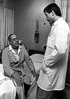 Dr. Gruentzig with patient